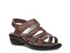 Aurora Wedge Sandal Brown view