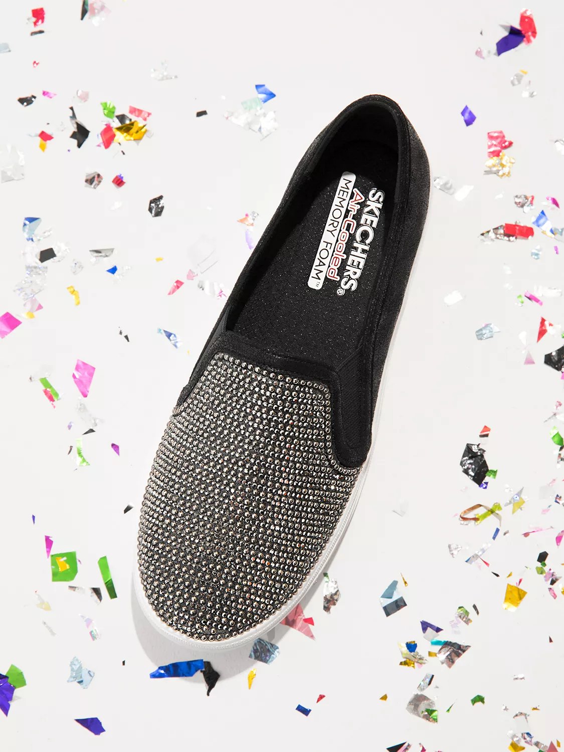 embellished slip on shoes