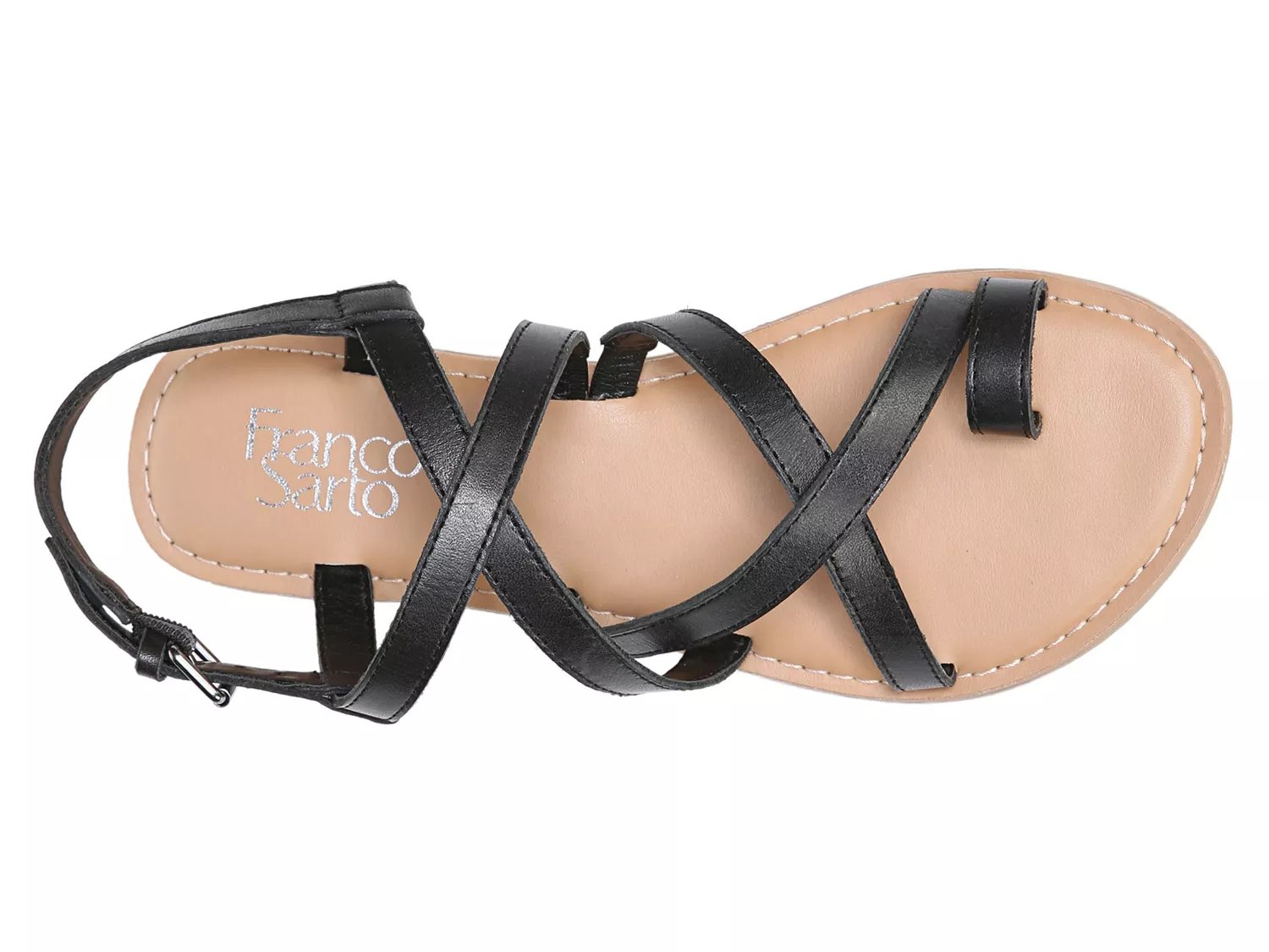 franco sarto black gladiator sandals