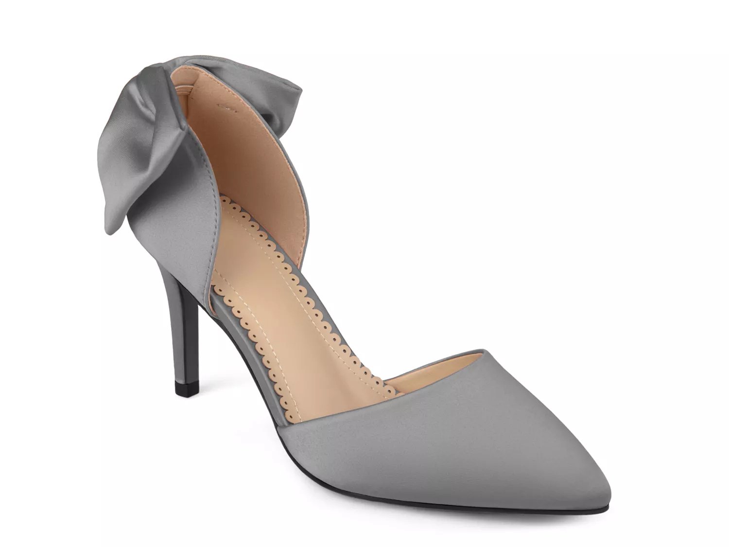 dsw silver pumps