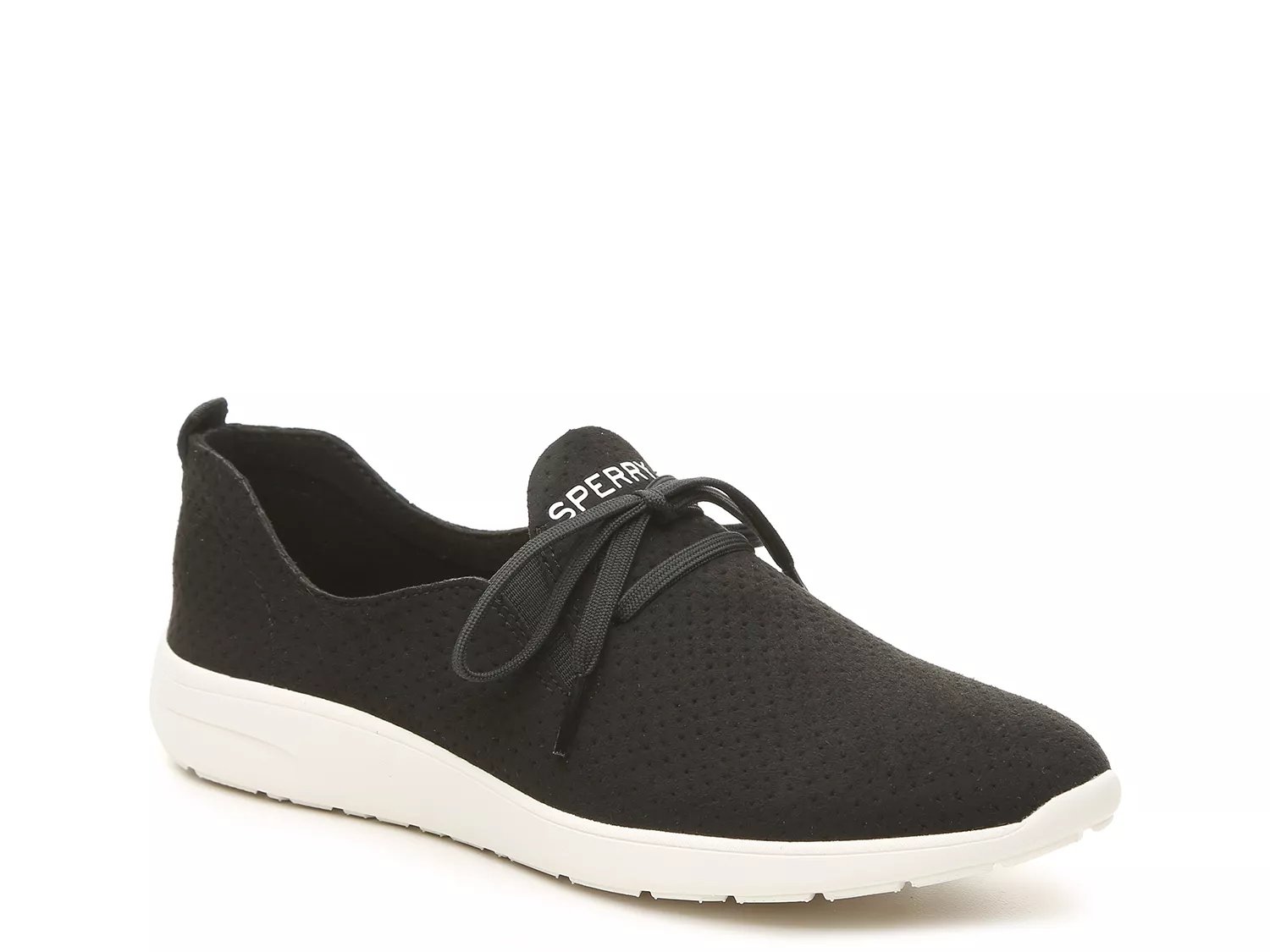 dsw black slip on sneakers