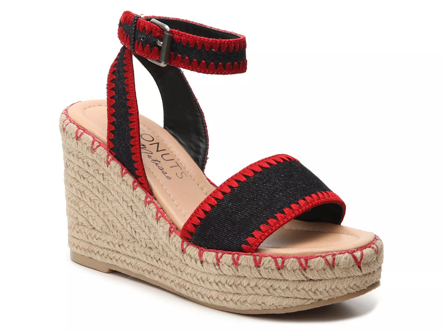 Red best sale wedges dsw