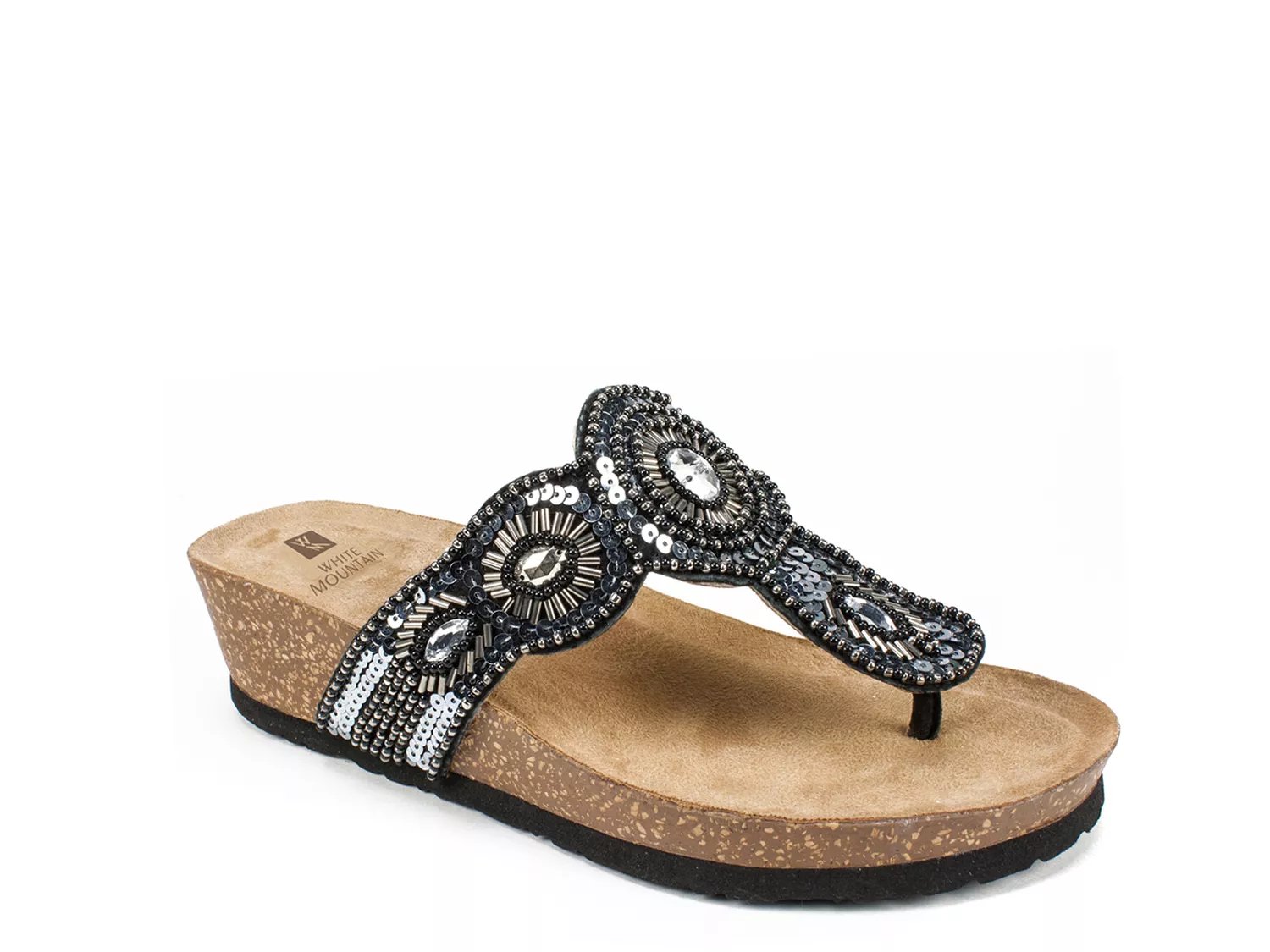 White Mountain Blast Wedge Sandal