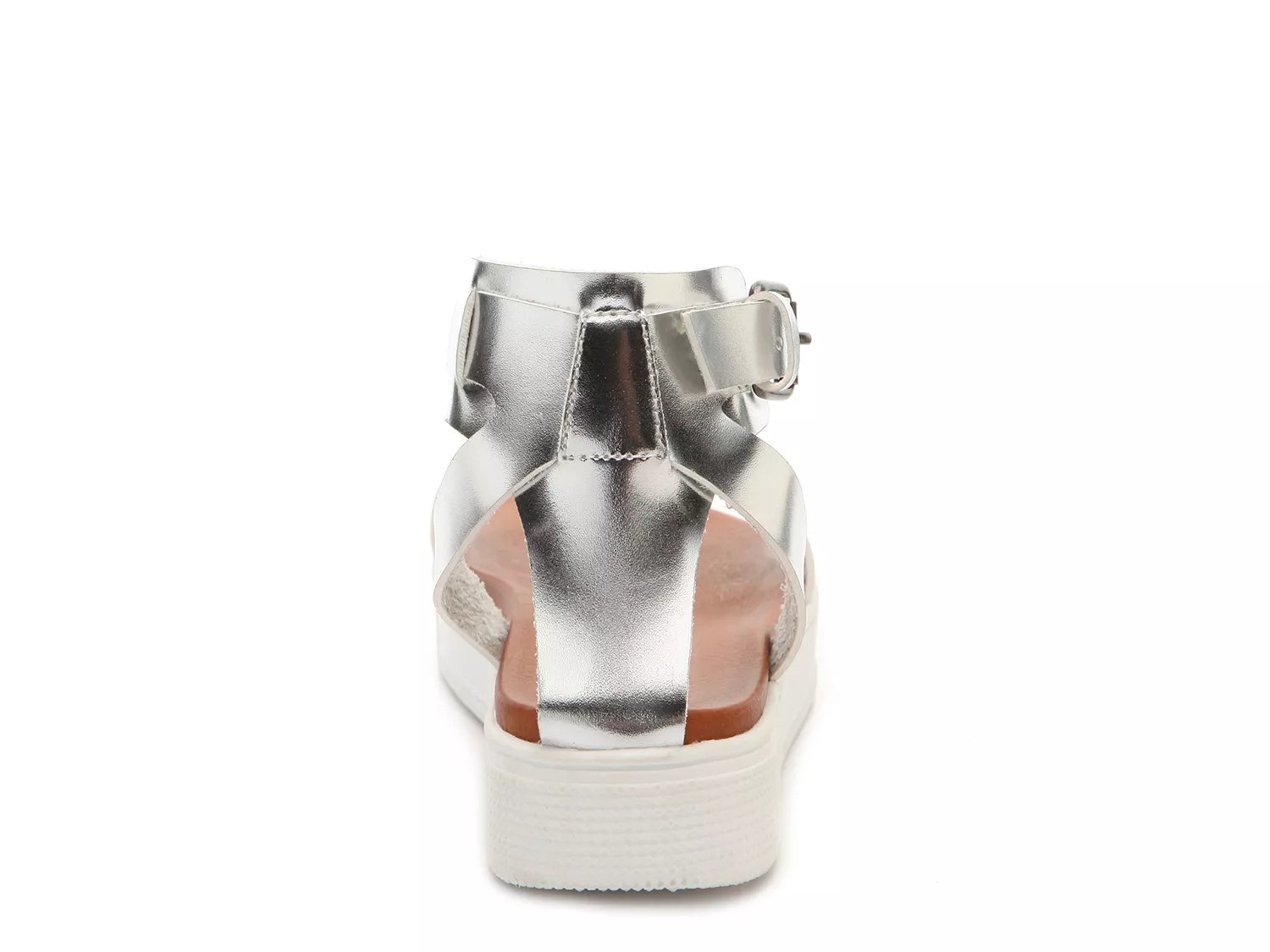 mia ellen platform sandal silver