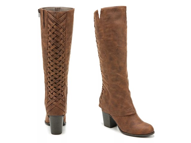 Fergalicious tootsie top wide calf boot