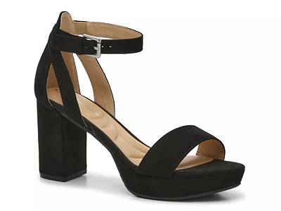 Dsw black hot sale sandals heels