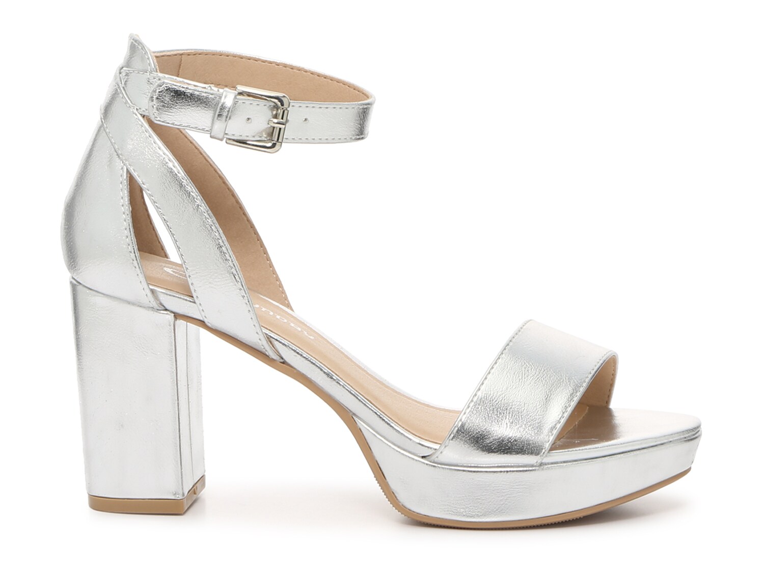 Dsw silver sale block heels