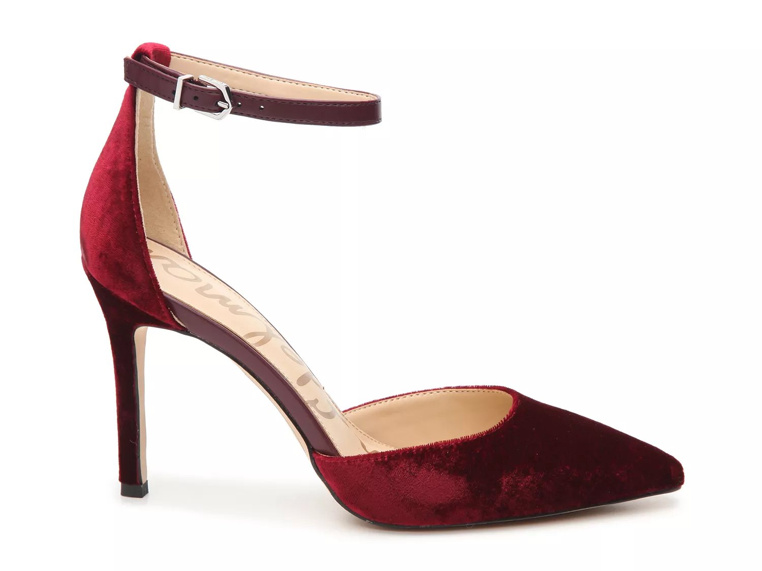 velvet pumps flat