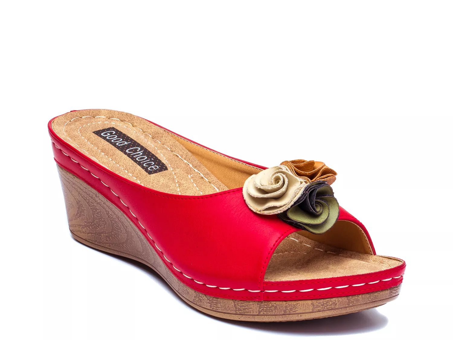 Dsw red hot sale wedge shoes