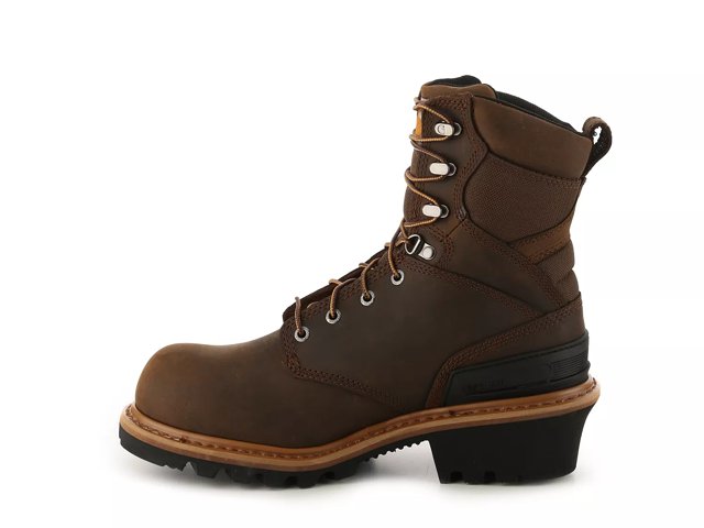 Black carhartt logger boots hotsell