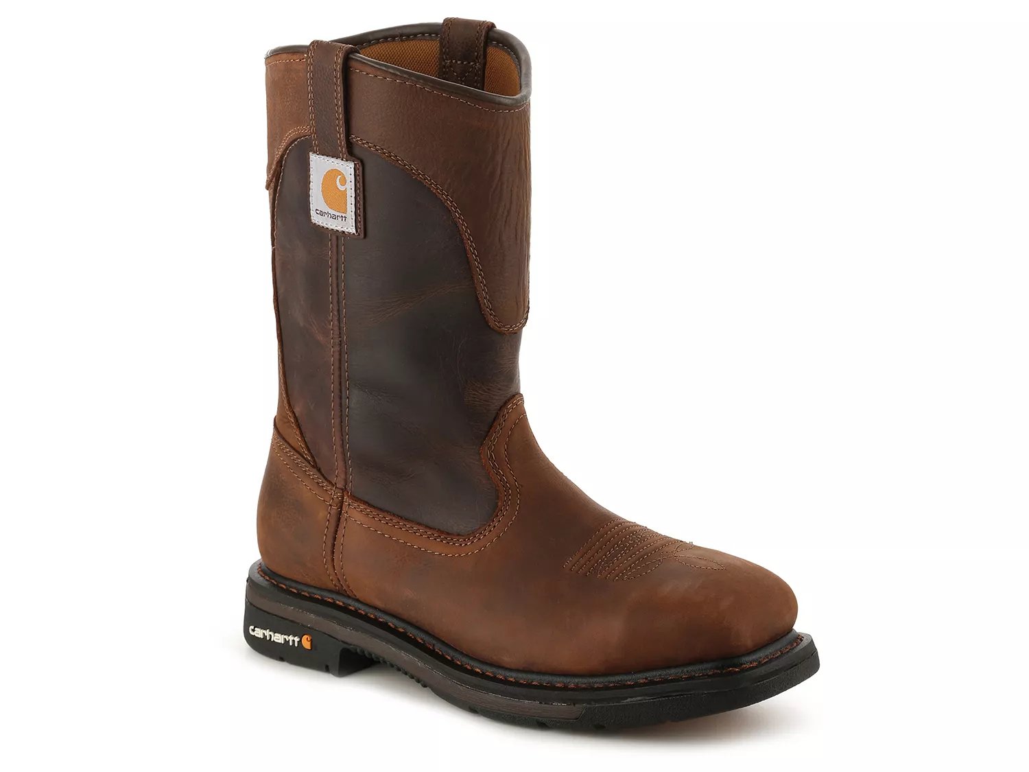 Carhartt Wide Width Wellington Steel Toe Work Boot | Men's | Dark Brown | Size 8.5 | Boots