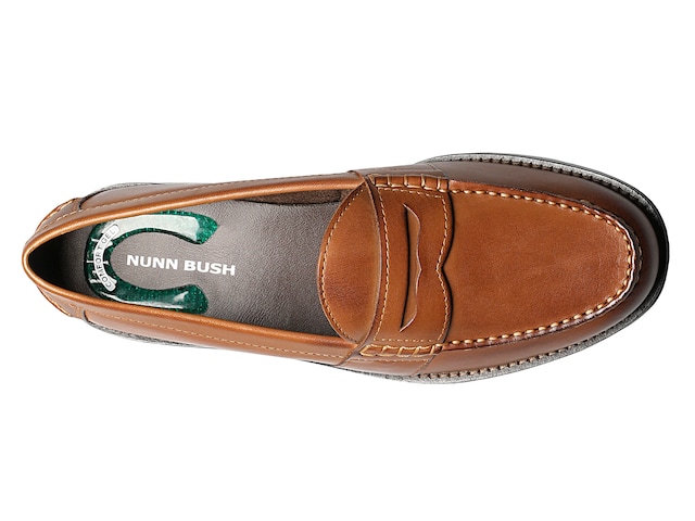Nunn Bush Men's NOAH Penny loafer slip-on Leather Cognac Shoes 84691-221 