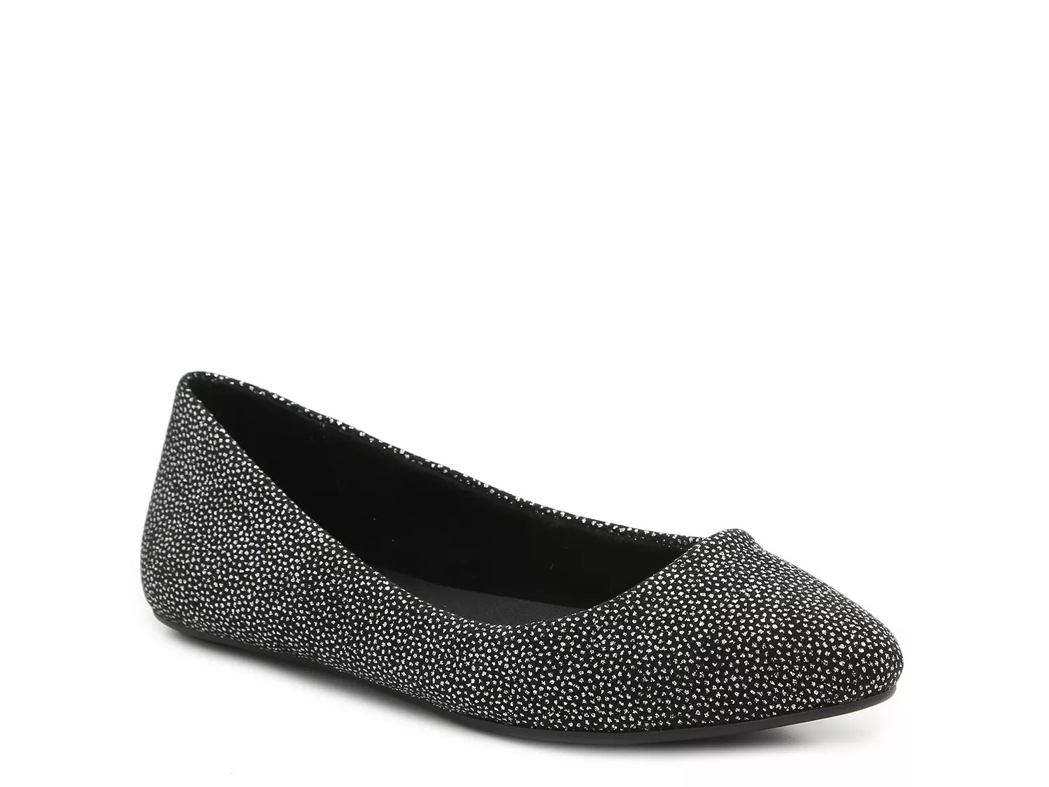 dsw flats black