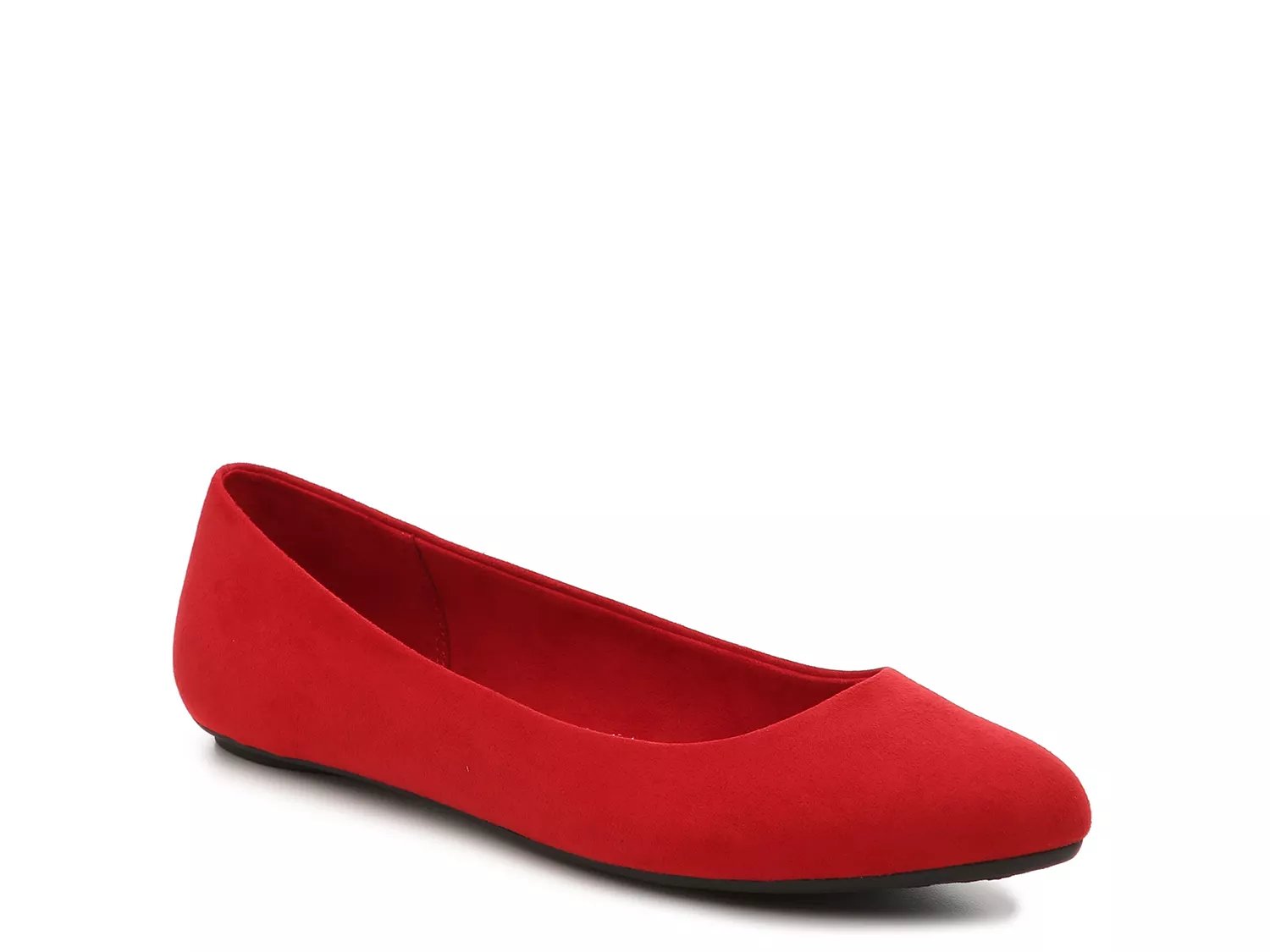 dark red flat shoes