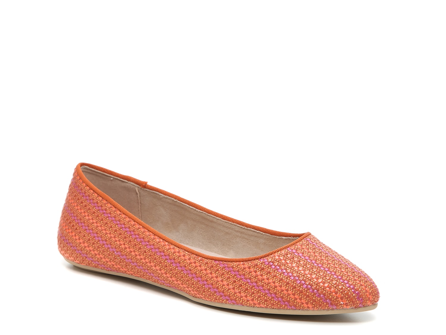 pink leather flats womens