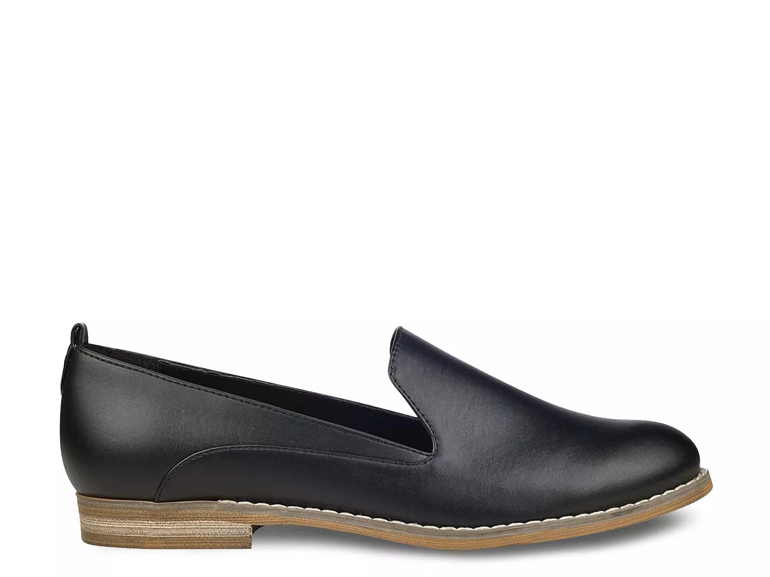 dsw loafers black