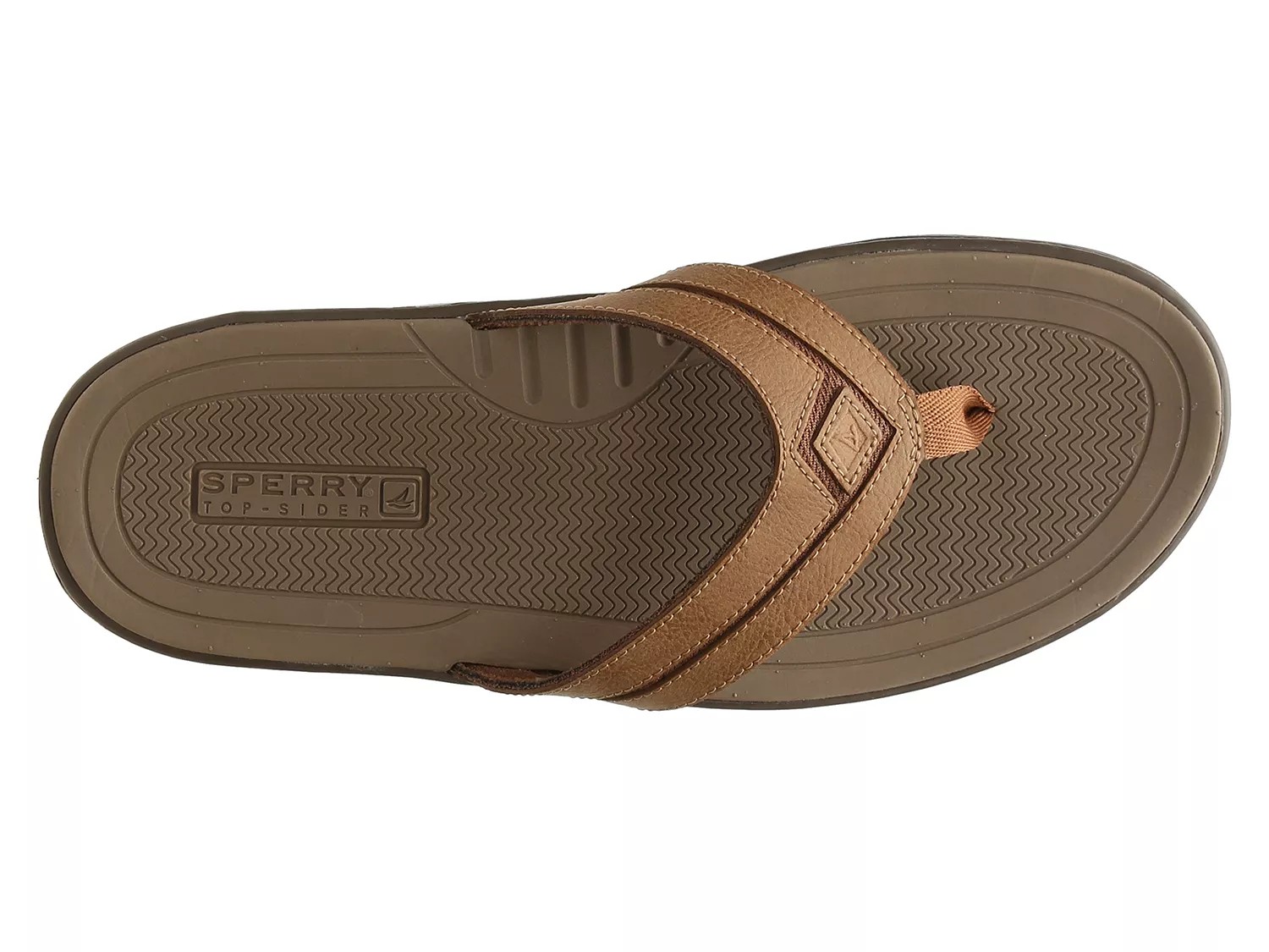 dsw mens sperry flip flops