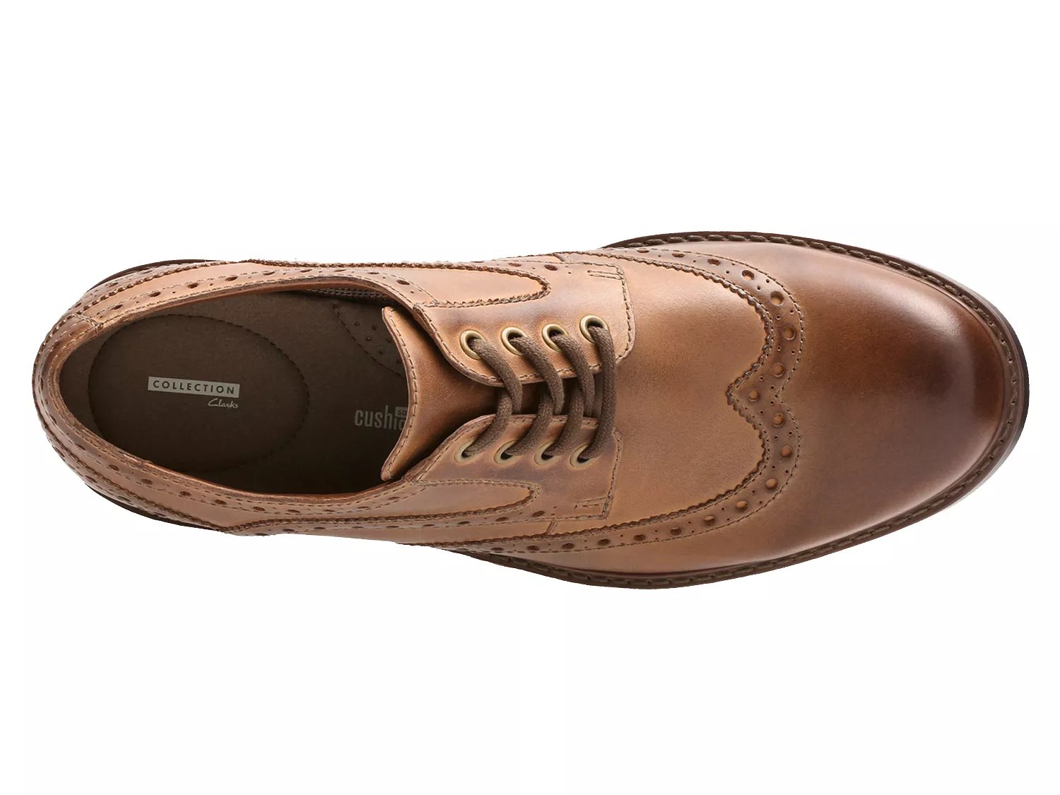 clarks wingtip shoes