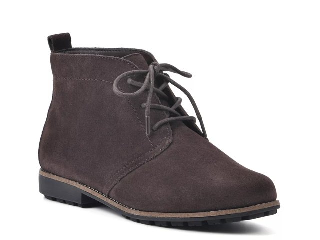 White mountain lace up booties best sale