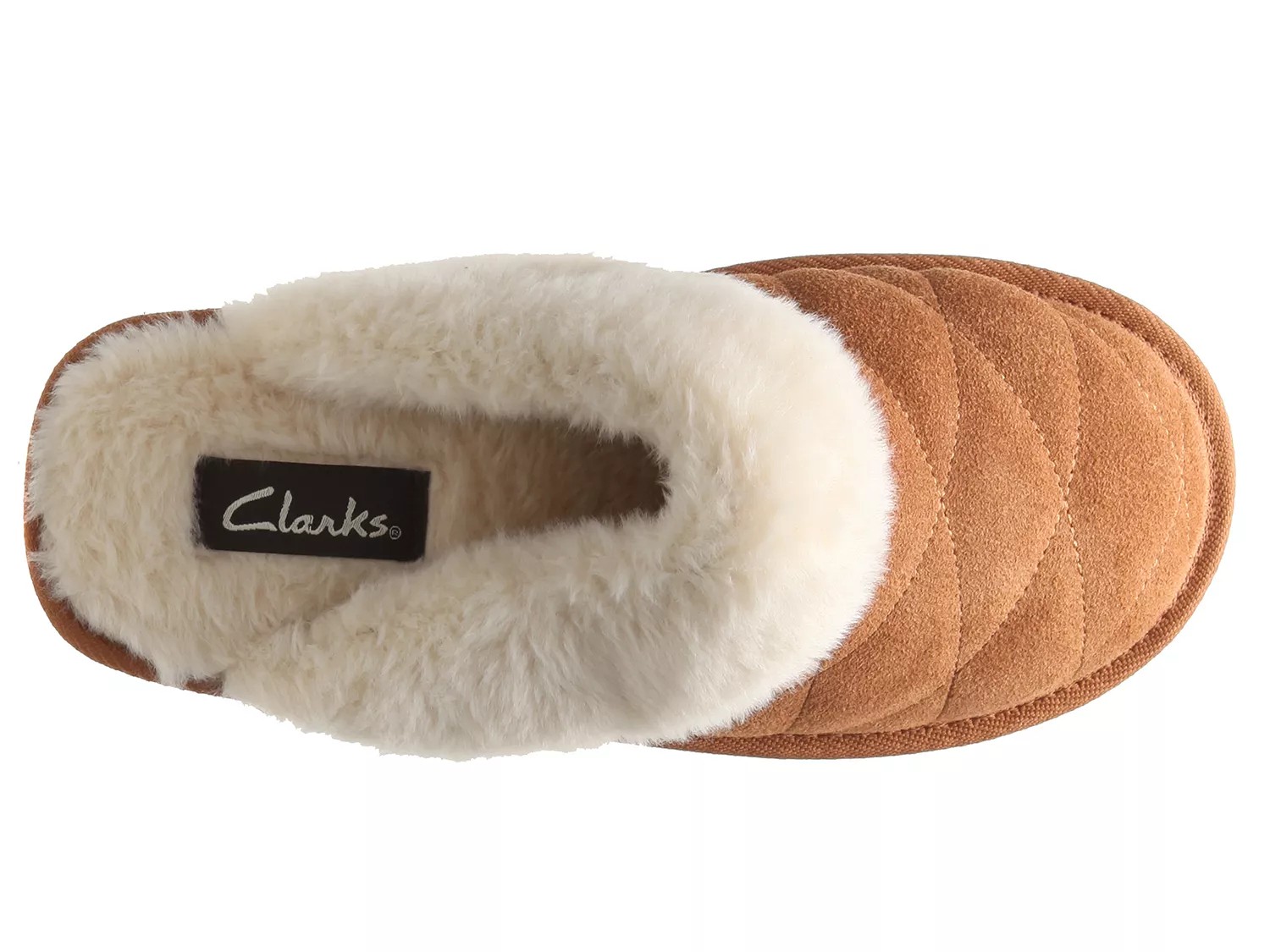 clarks quilted scuff slipper