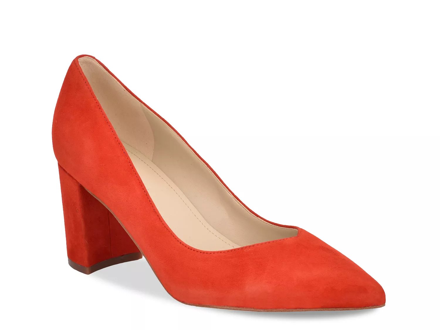 dsw orange pumps