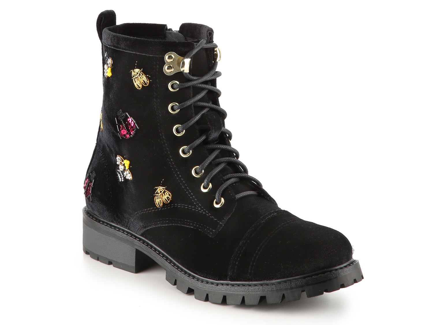 betsey johnson velvet boots