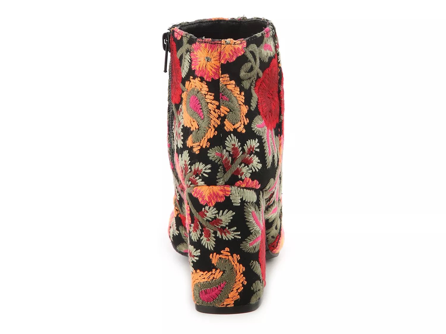 mia vail embroidered ankle boot