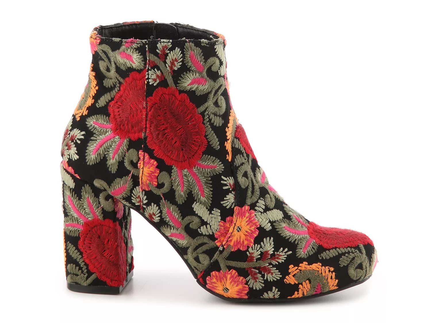 mia vail embroidered ankle boot