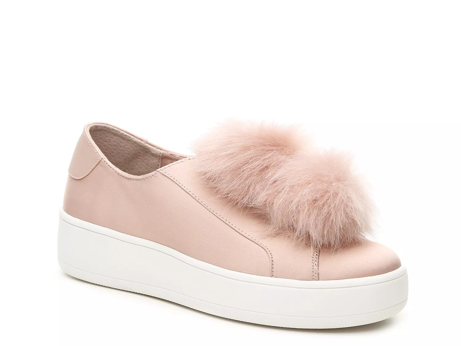 steve madden pom pom slip ons