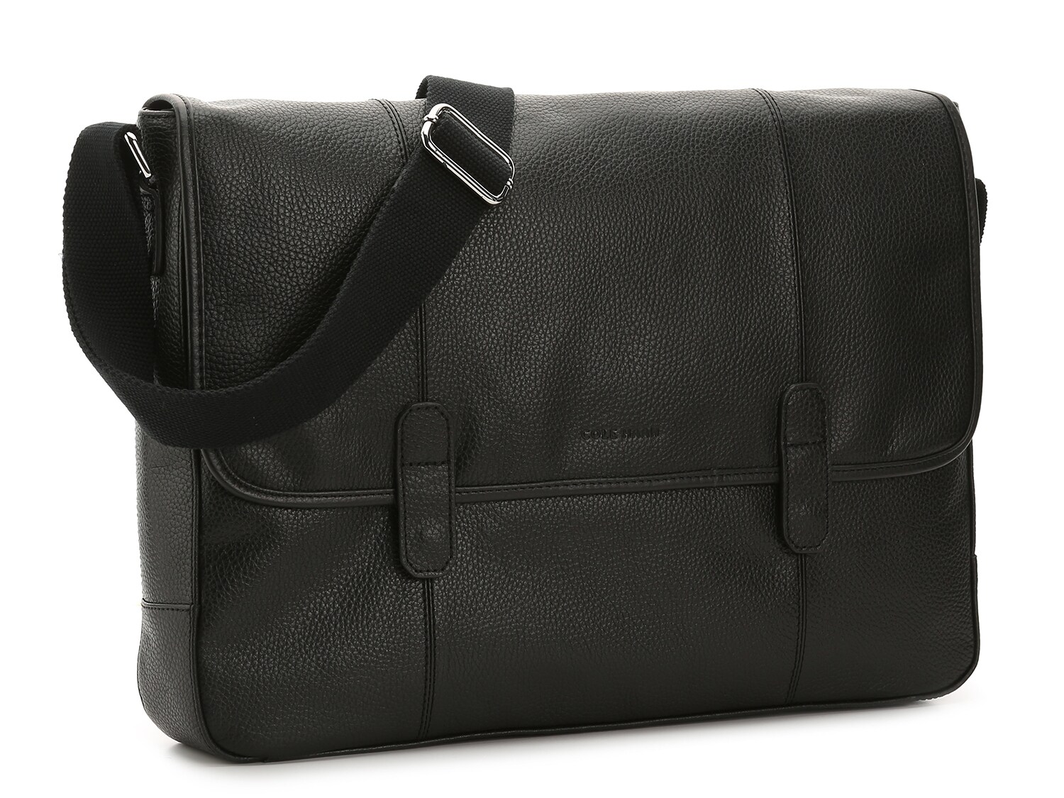 cole haan leather messenger bag