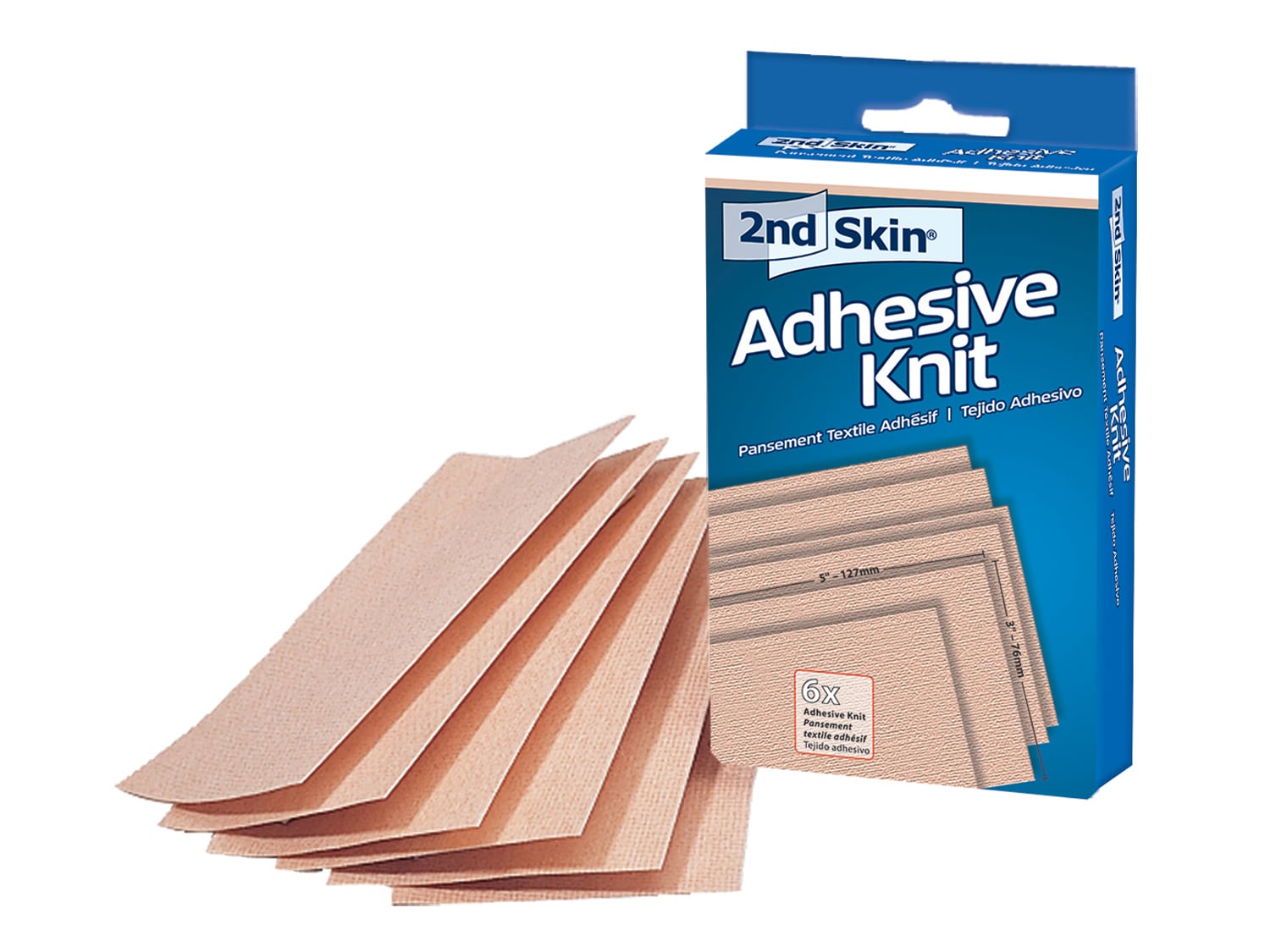 2nd Skin Adhesive Knit Pads - 6 Pack