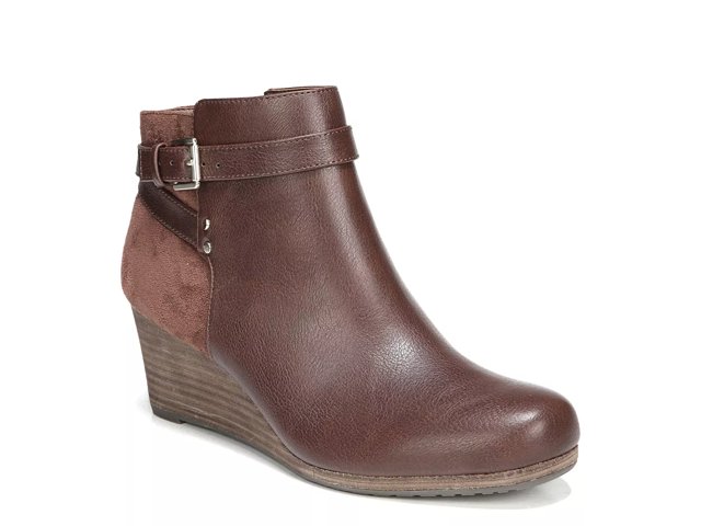 Dr scholl's double wedge bootie cheap