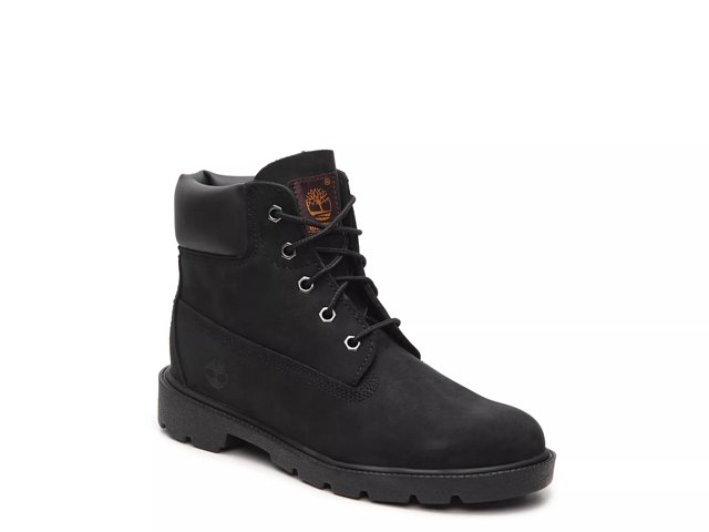 Boys black timberland boots shop