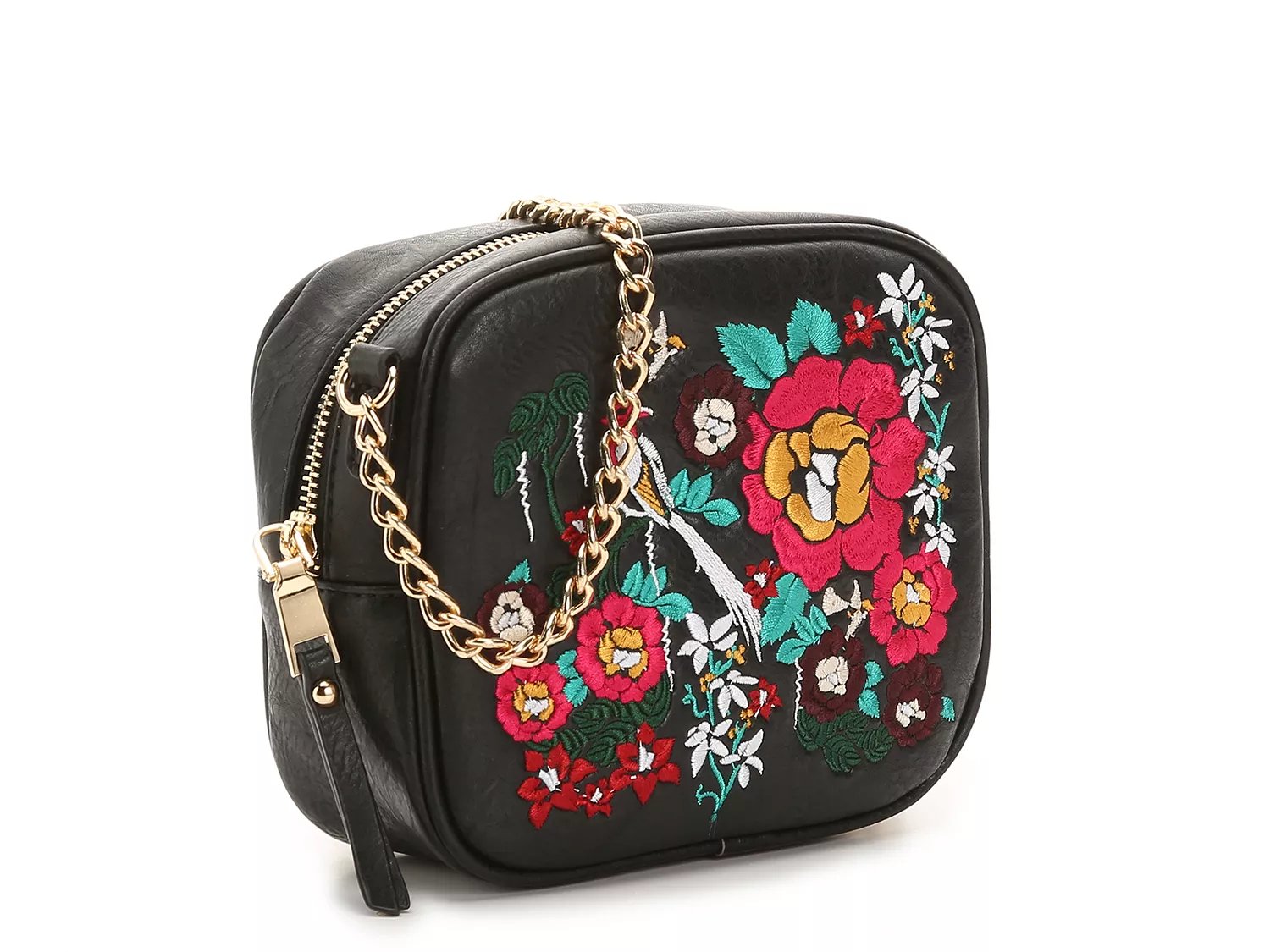 embroidered crossbody strap