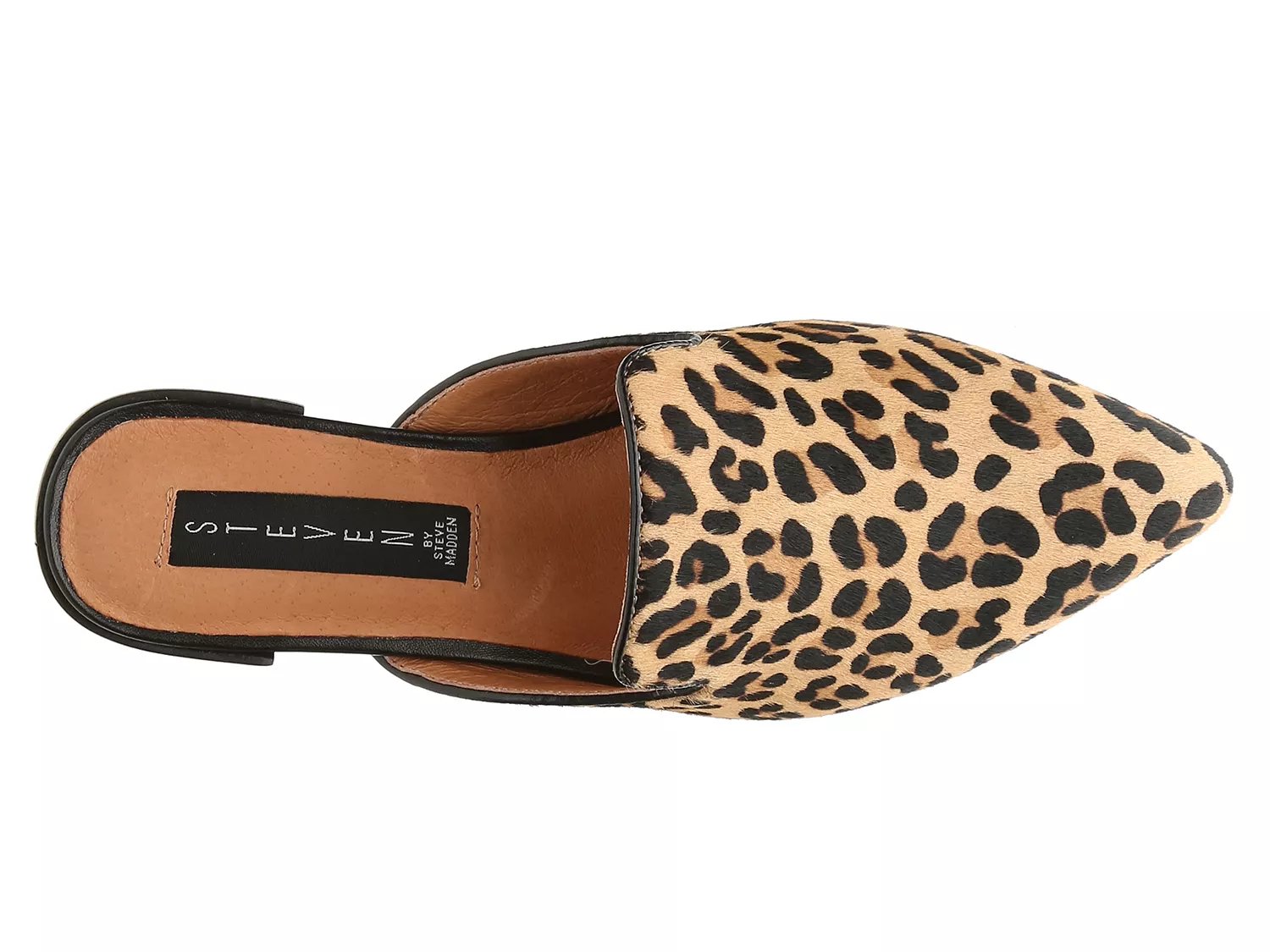 dsw leopard mules