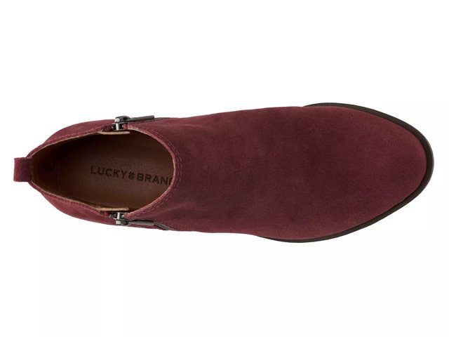 Lucky brand burgundy booties outlet