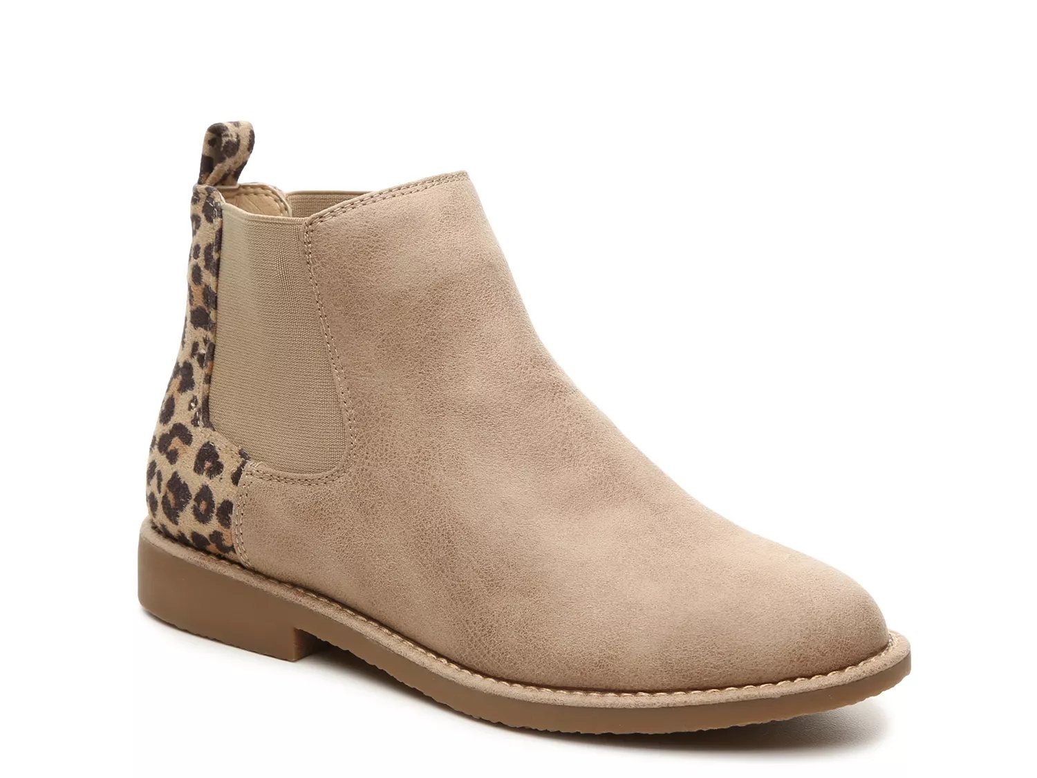 seven dials marisah chelsea leopard bootie