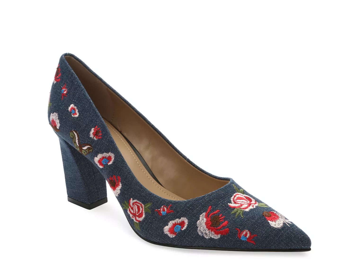 denim pumps dsw