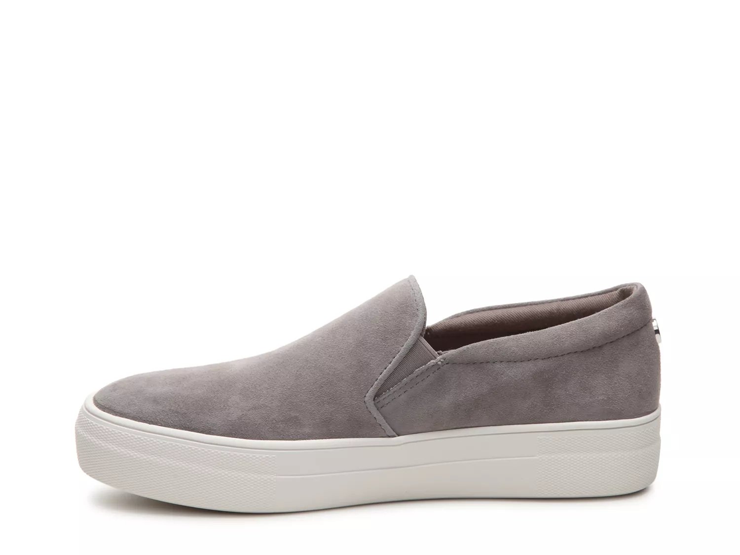 grey platform slip ons