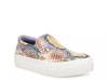 Gills Platform Slip-On Sneaker Black/Ivory Faux Leather Snake Print view