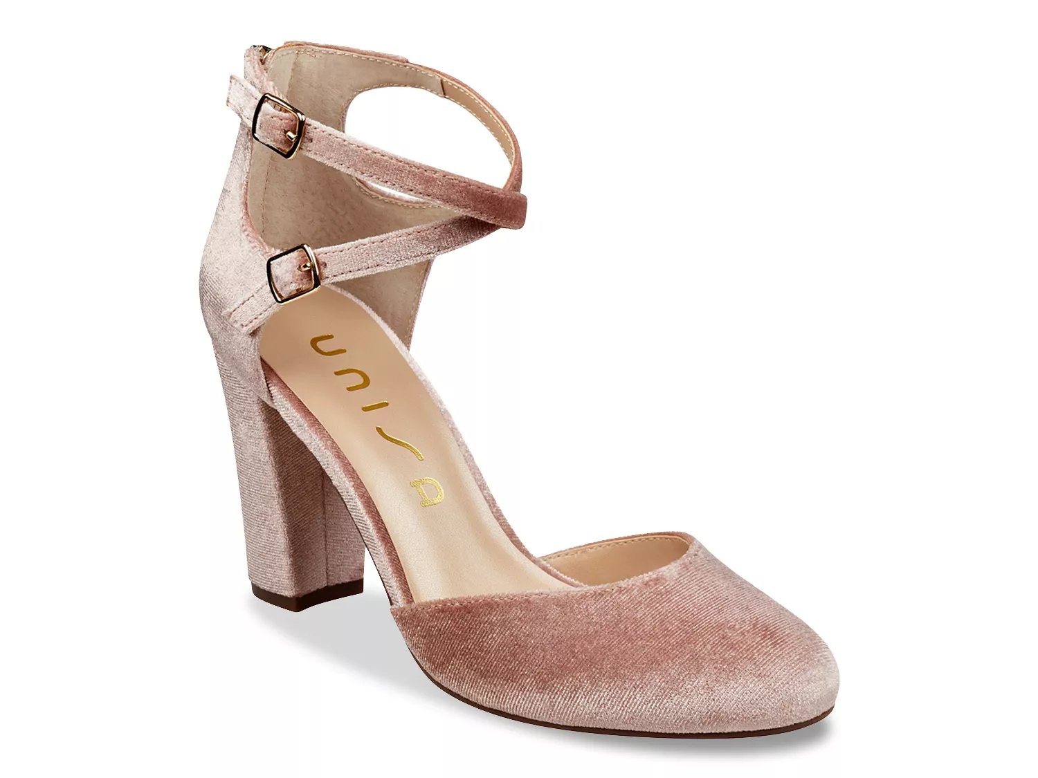 gray velvet pumps