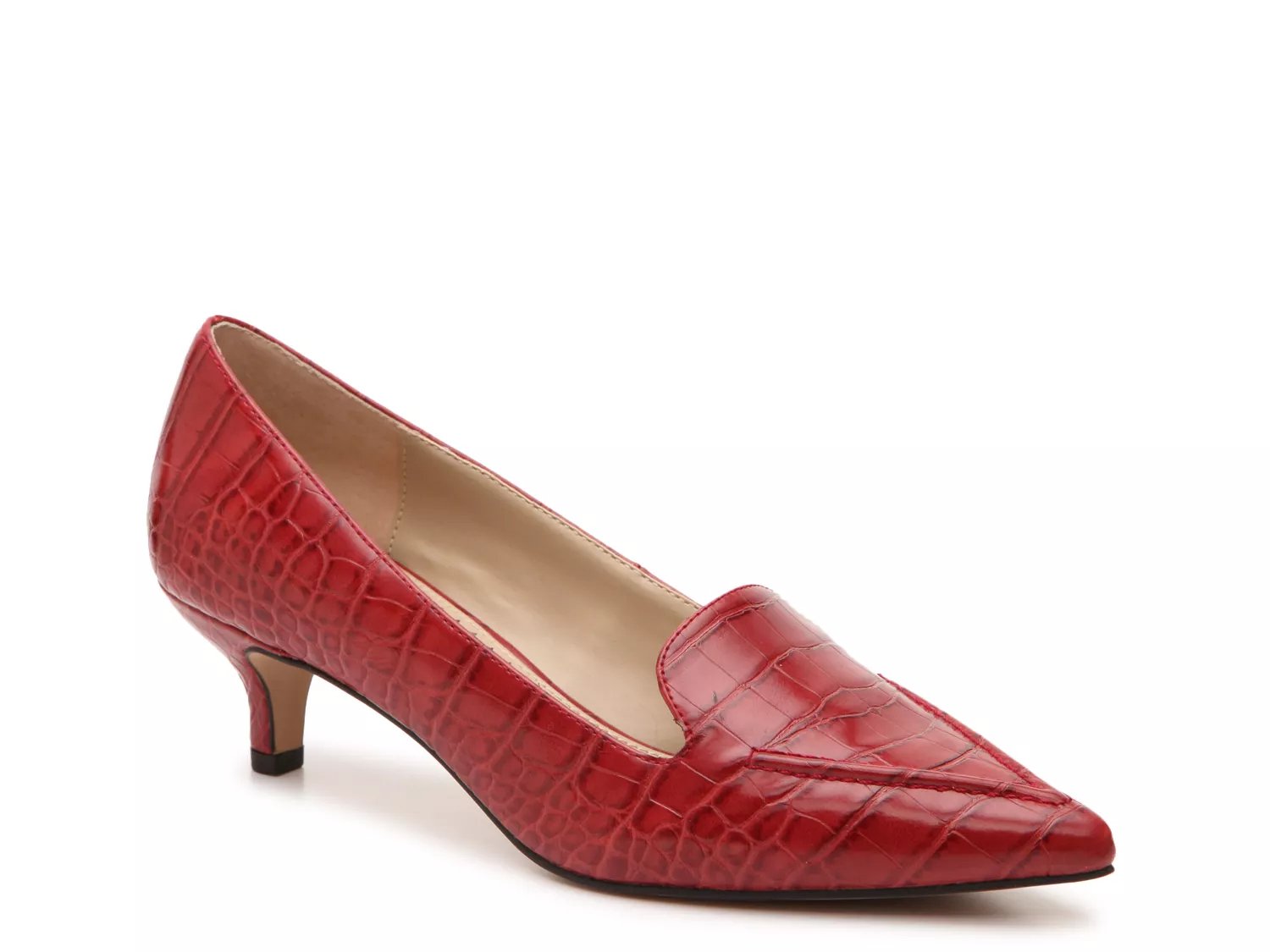 pink and red pumps