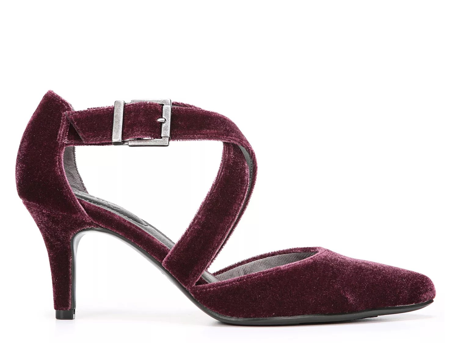 velvet flat pumps
