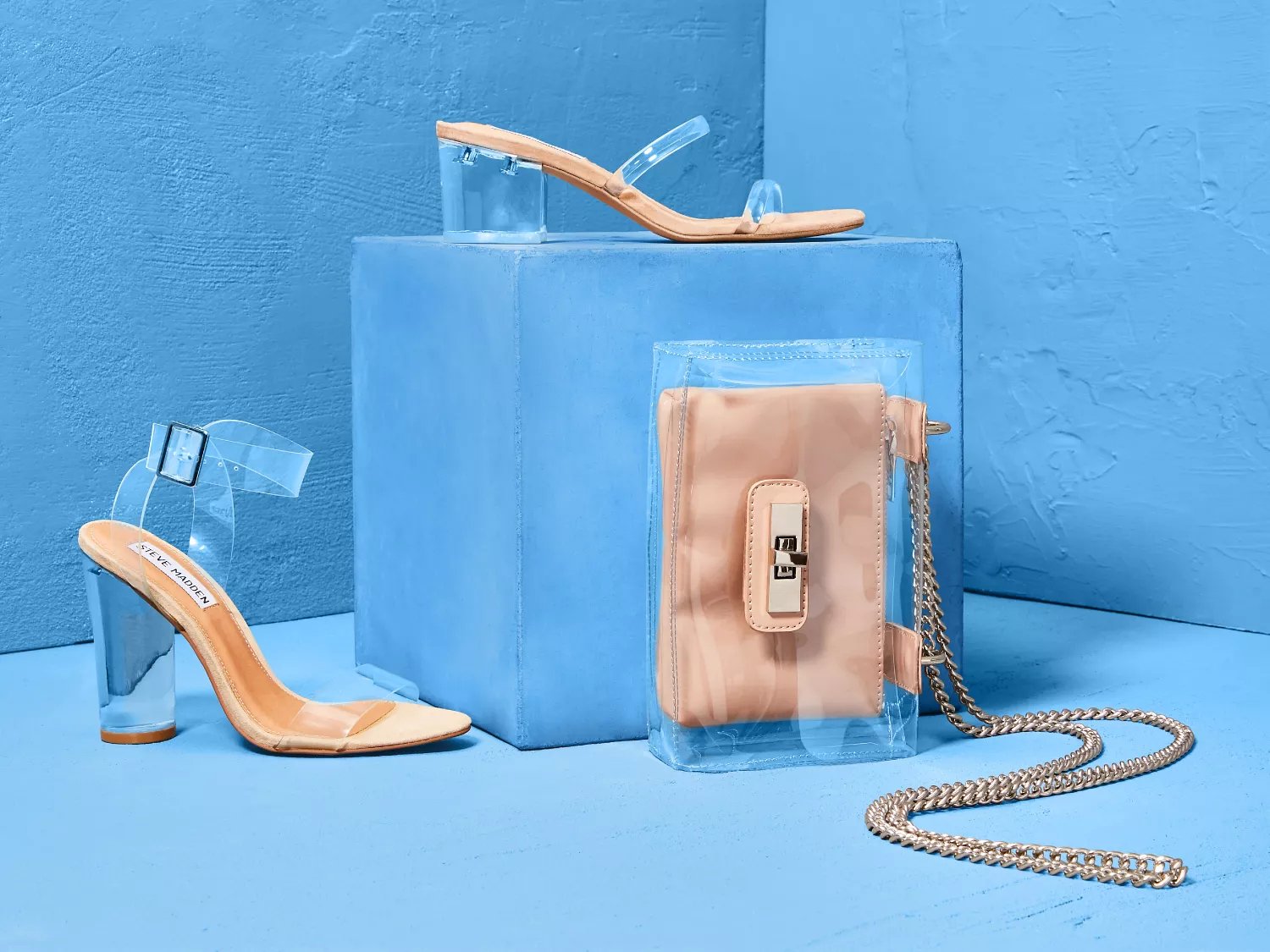 steve madden clear heels dsw