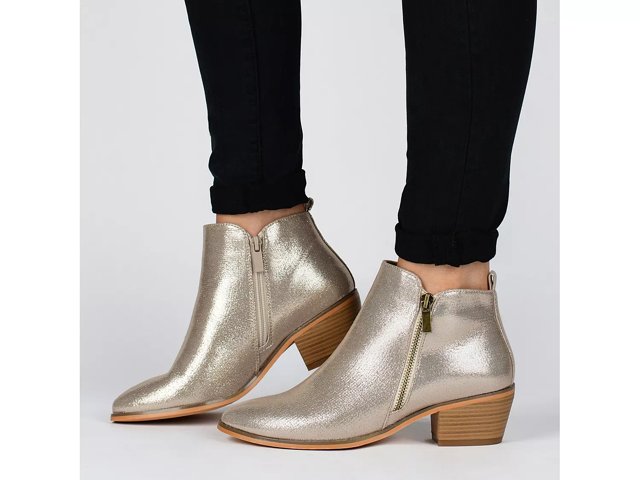 Gold booties dsw deals