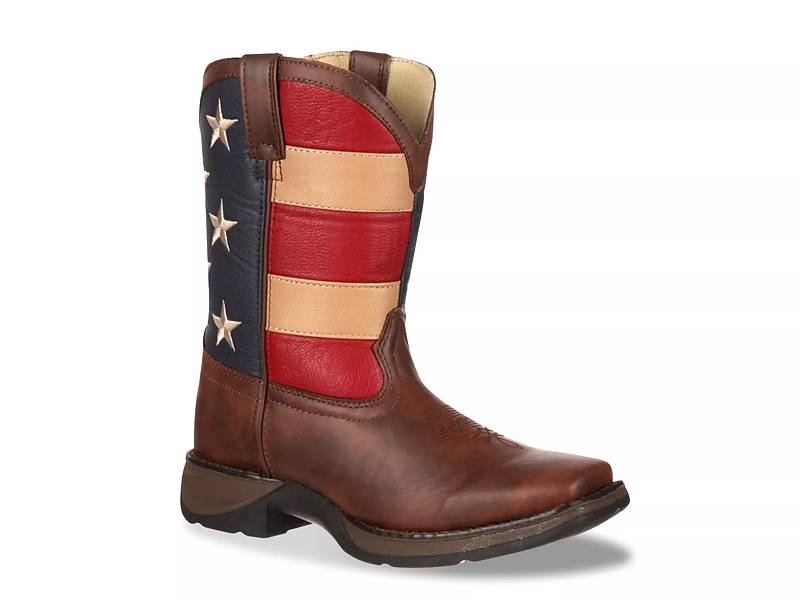 Cowboy boots 2025 with flag