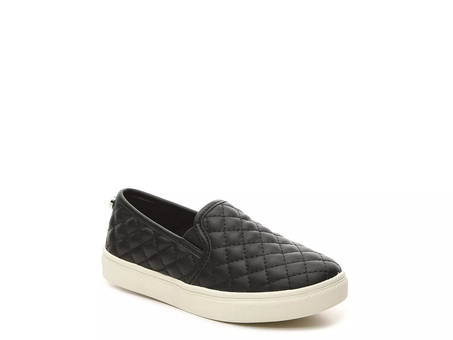 gray steve madden slip ons