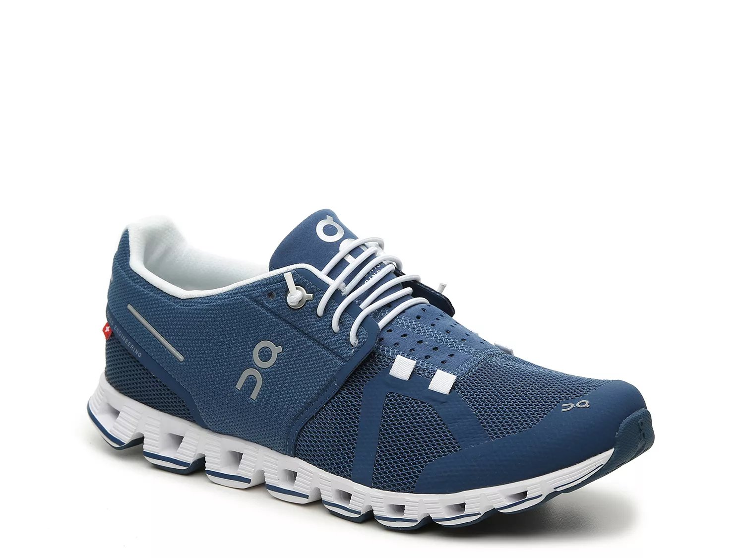 blue walking shoes