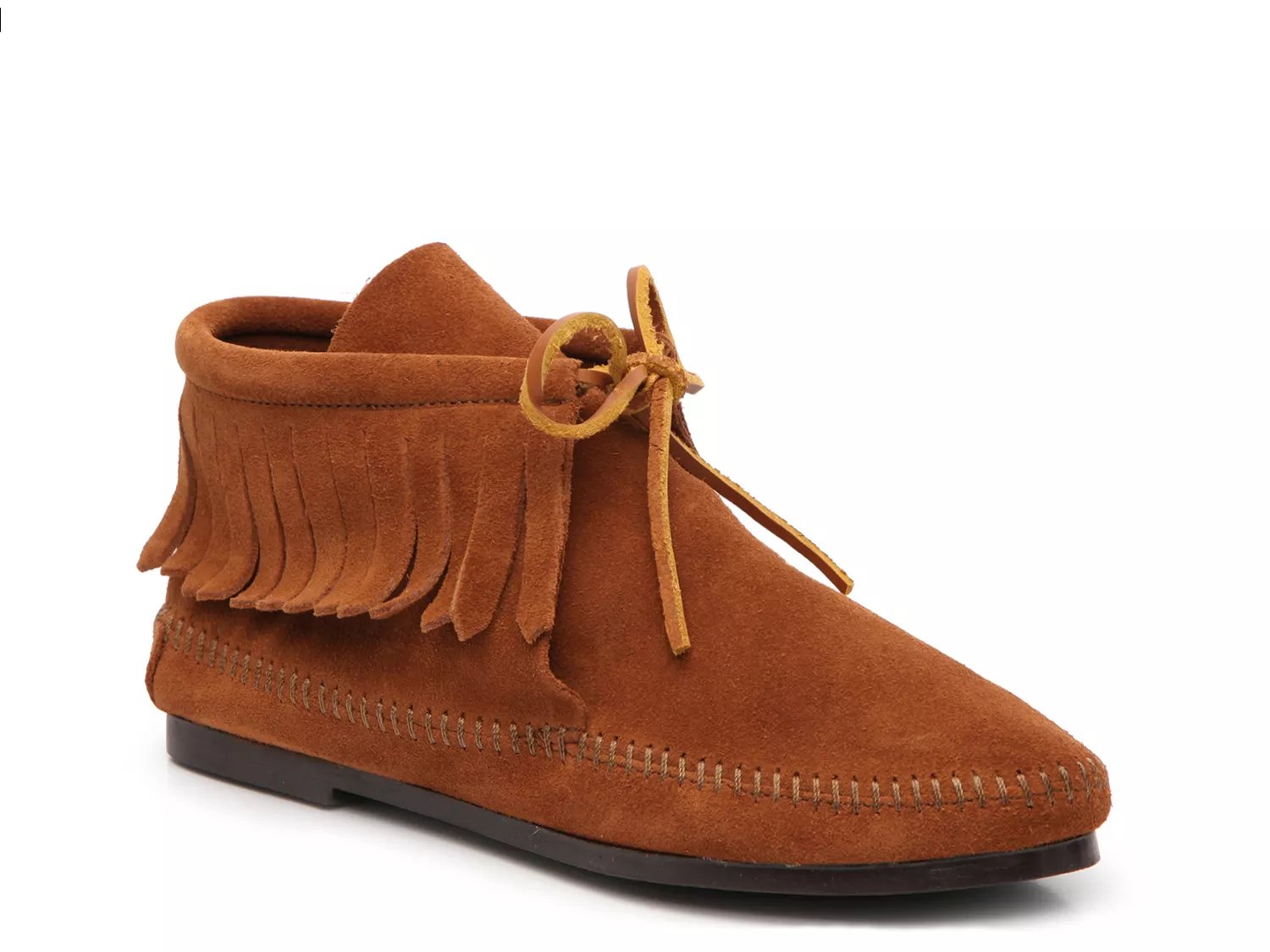 Minnetonka classic shop fringe ankle boot