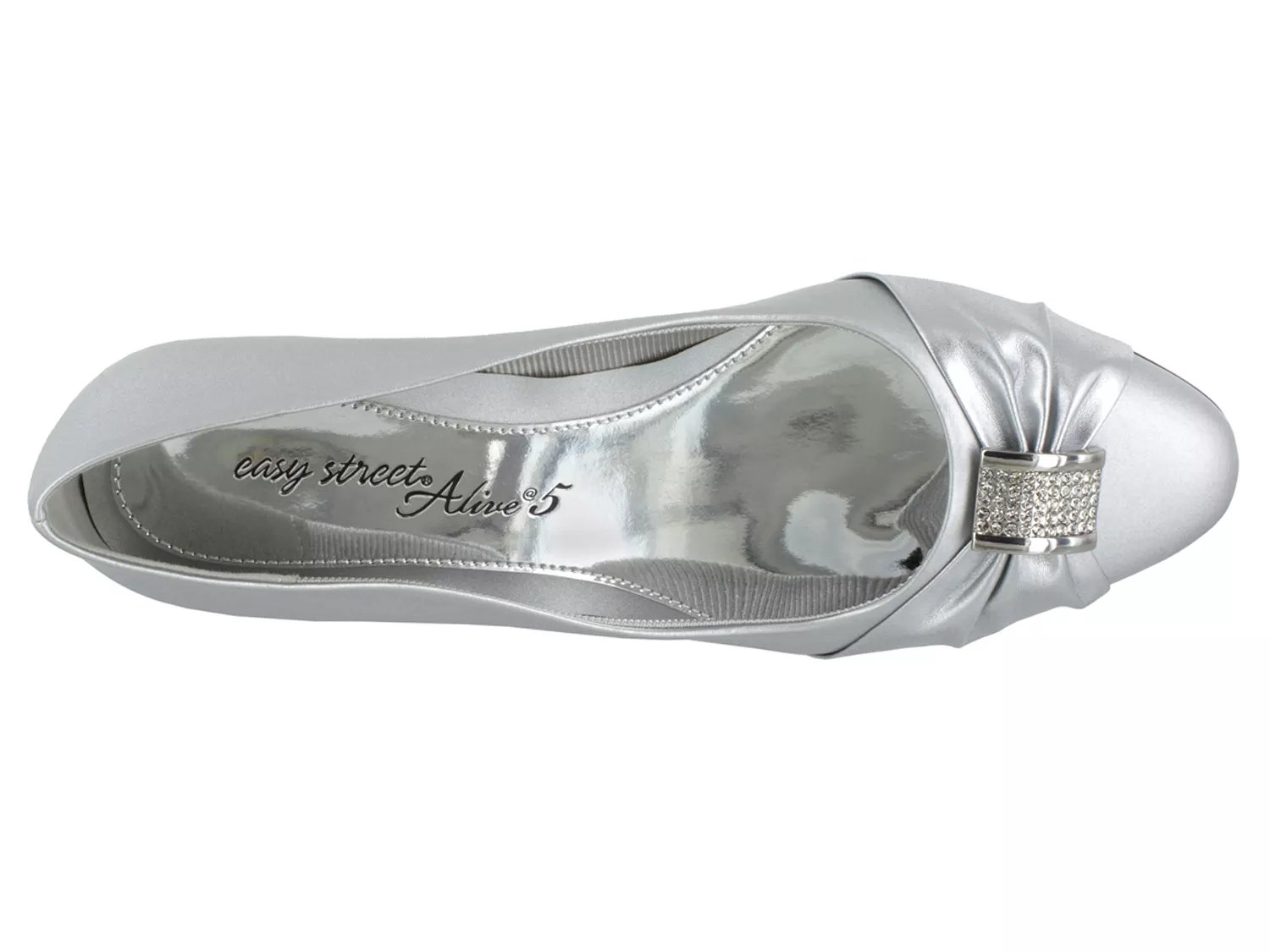 easy street eloise pump silver